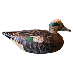 Vintage Elmer Crowell Widgeon Drake Decoy, circa 1940