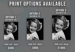 Bette Davis Grinning Fine Art Print