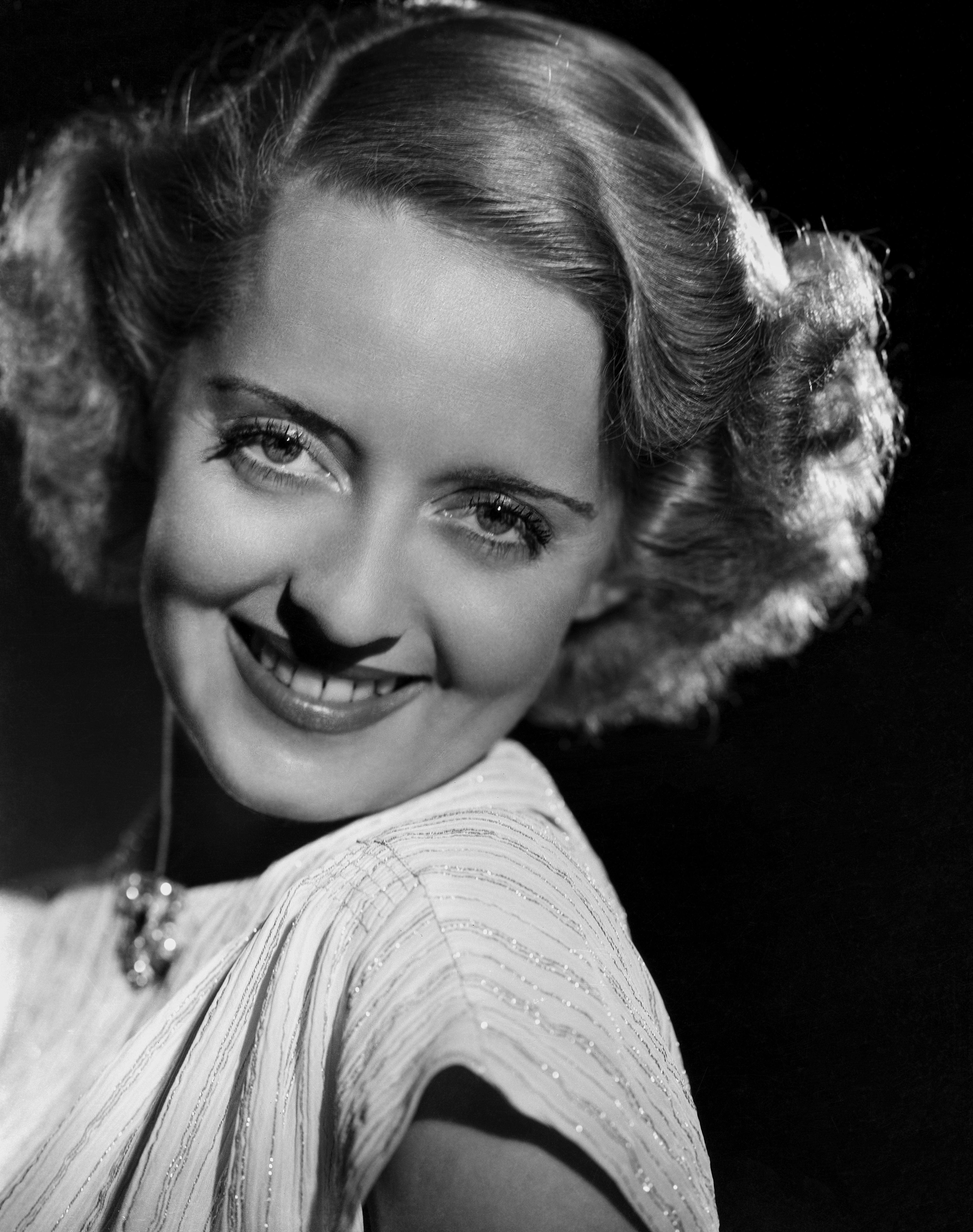 Elmer Fryer Portrait Photograph - Bette Davis Grinning Fine Art Print