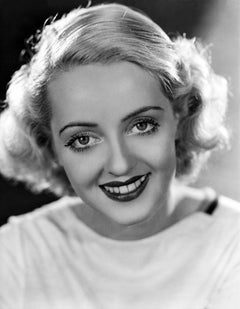 Bette Davis Smiling Up Close Movie Star News Fine Art Print