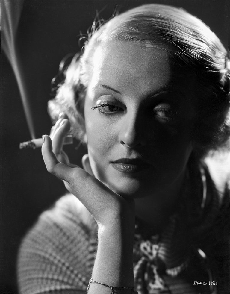 Bette Davis Smoking Movie Star News Fine Art Print 1