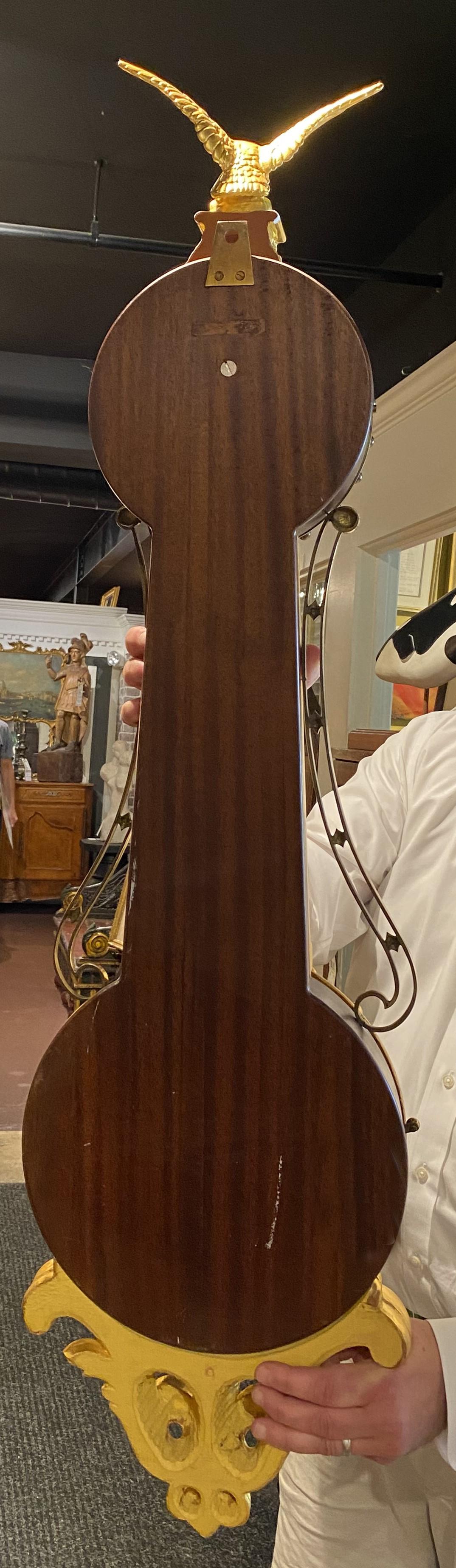 Horloge Banjo d'Elmer O. Stennes Weymouth MA, Girandole églomisée en vente 8