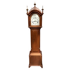 Elmer O. Stennes, Weymouth MA Mahogany Grandmother Clock
