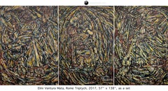 Elmi Ventura Mata, Right of triptych, 57" x 46", oil on canvas
