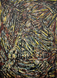 Elmi Ventura Mata, Right of triptych, 57" x 46", oil on canvas