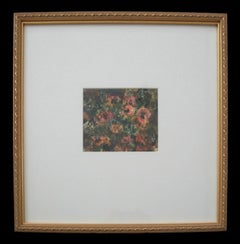 Elmo Marshall, 'an English Garden', Framed Palette Painting, Canada, circa 1970