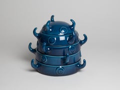 Elmo set of blue bowls by Kazuhide Takahama Paradisoterrestre Edition