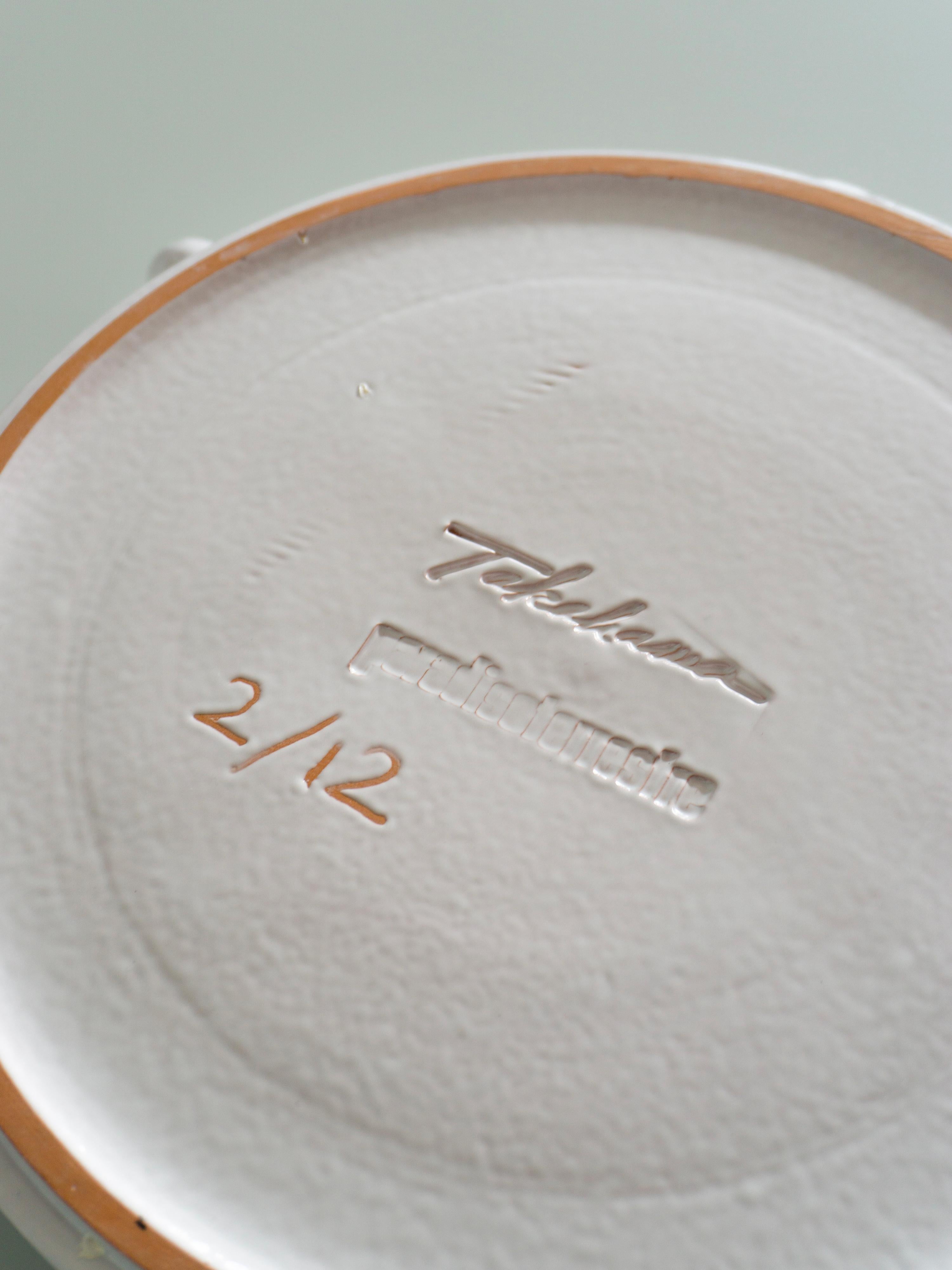 Italian Elmo set of white bowls by Kazuhide Takahama Paradisoterrestre Edition For Sale