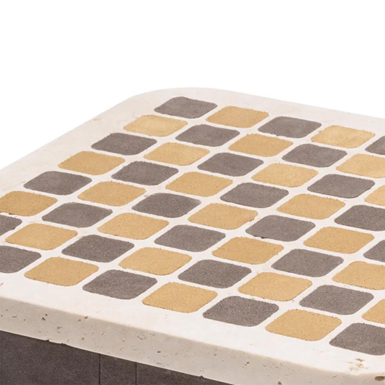 XXIe siècle et contemporain Game d'échecs en travertin Elmor en vente