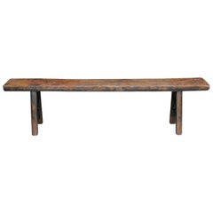 Antique Elmwood Bench