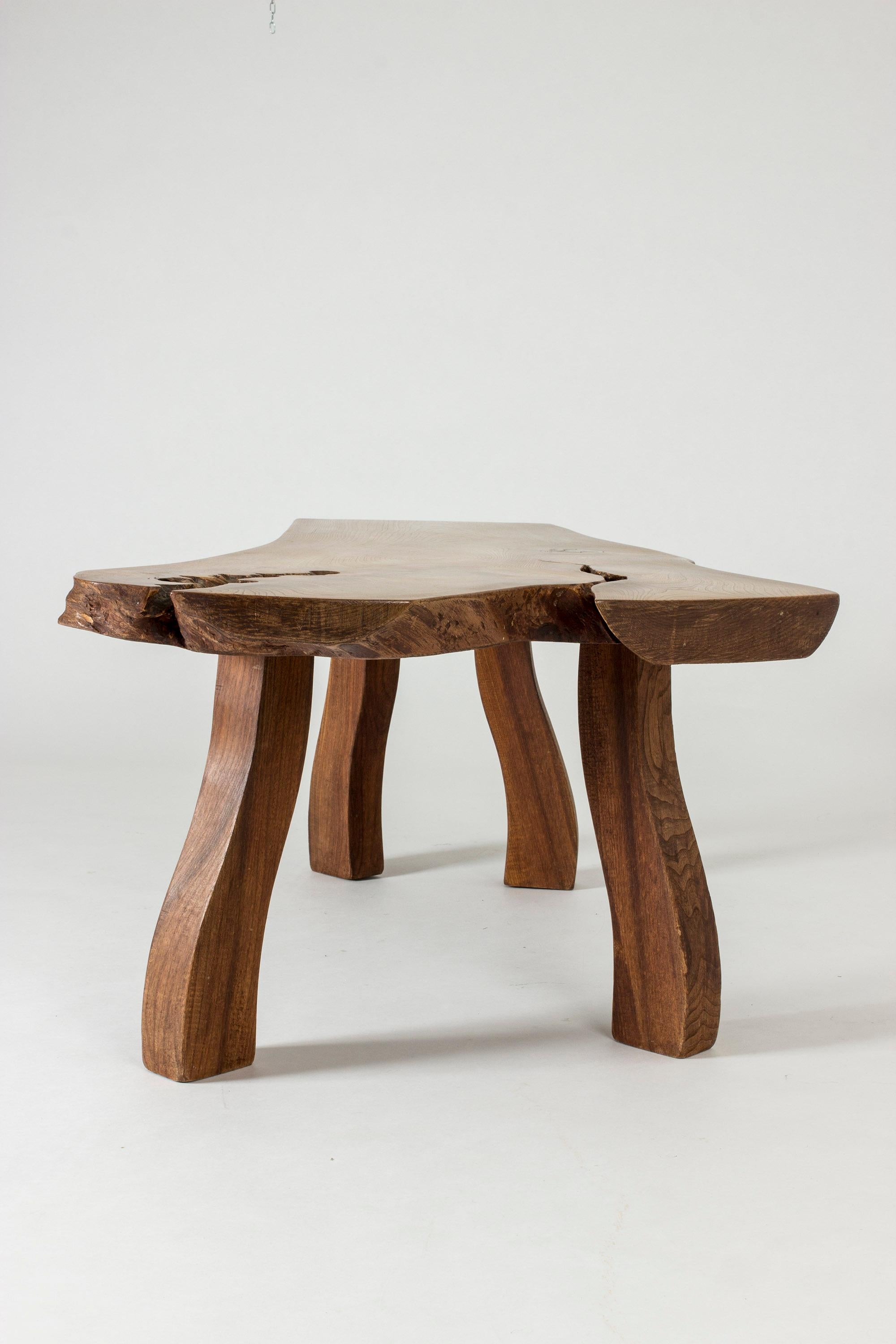 Swedish Elmwood Coffee Table by Carl-Axel Beijbom