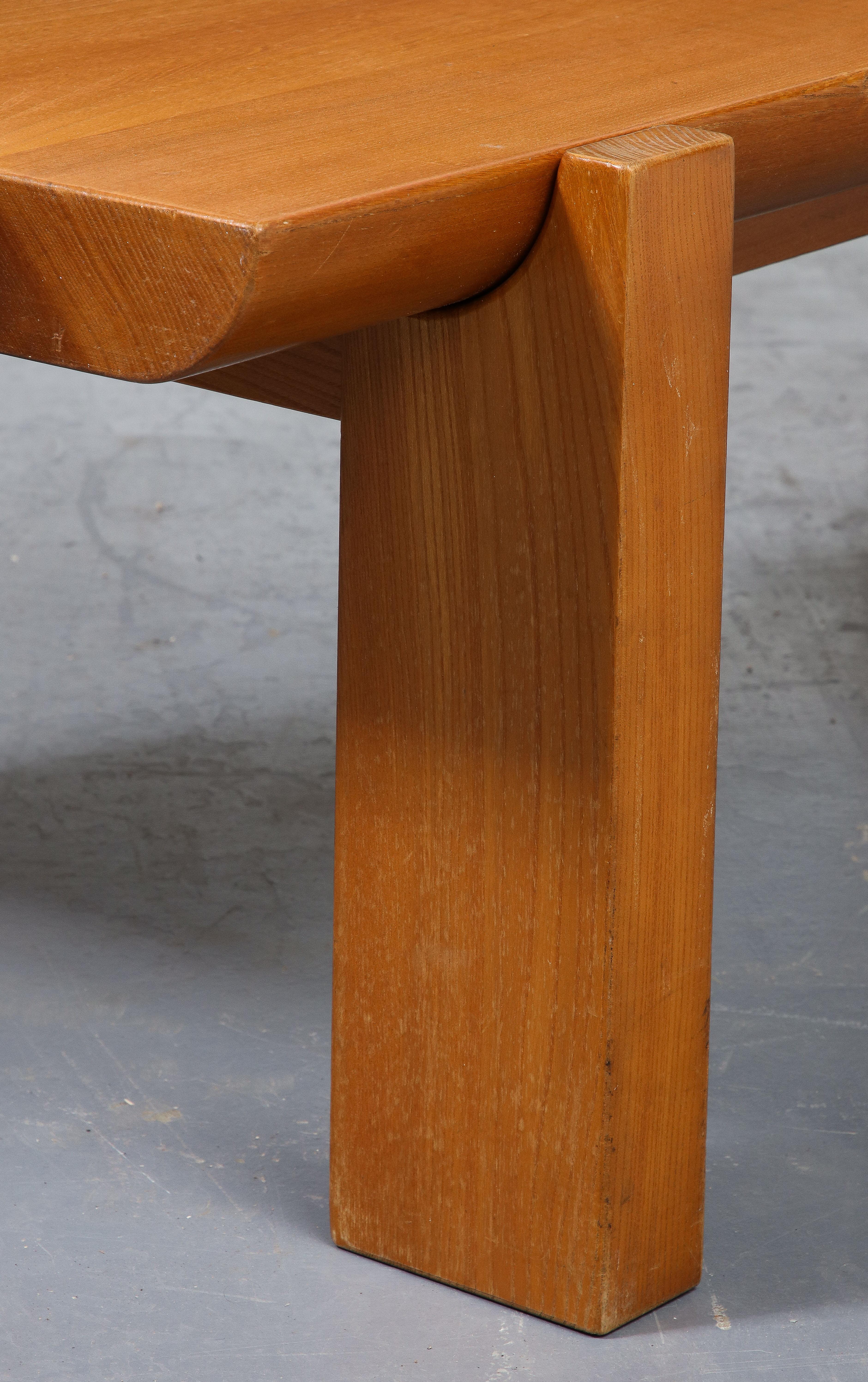 Table basse en bois d'orme de Luigi Gorgone, Italie, vers 1970 en vente 6