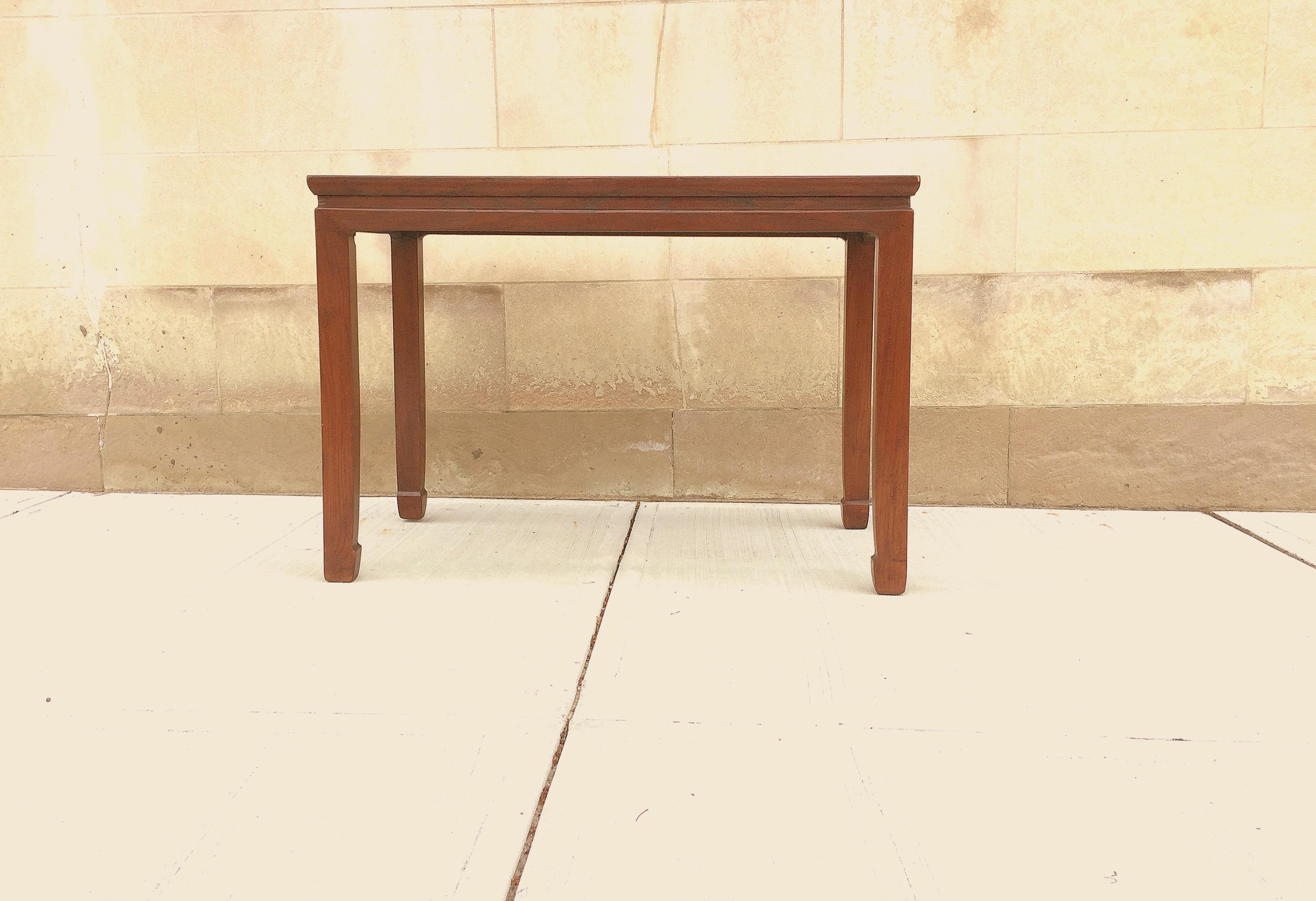 Ming Elmwood Console Table or Desk For Sale
