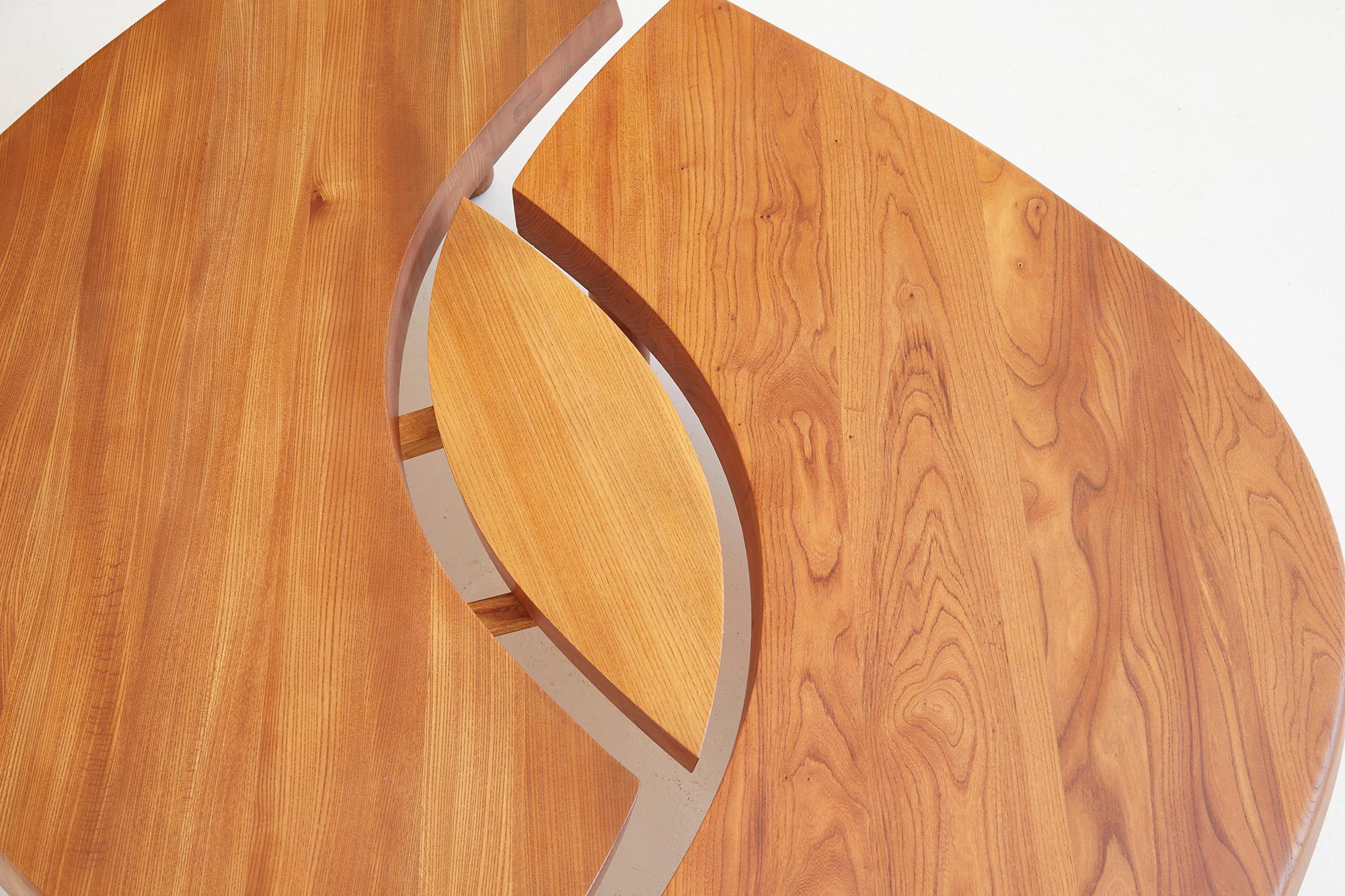 Français Table basse T22C Eye de Pierre Chapo 1970 en vente