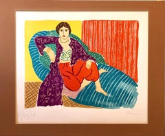 Elmyr De Hory Colorful Fauvist Lithograph after Henri Matisse Hand Signed