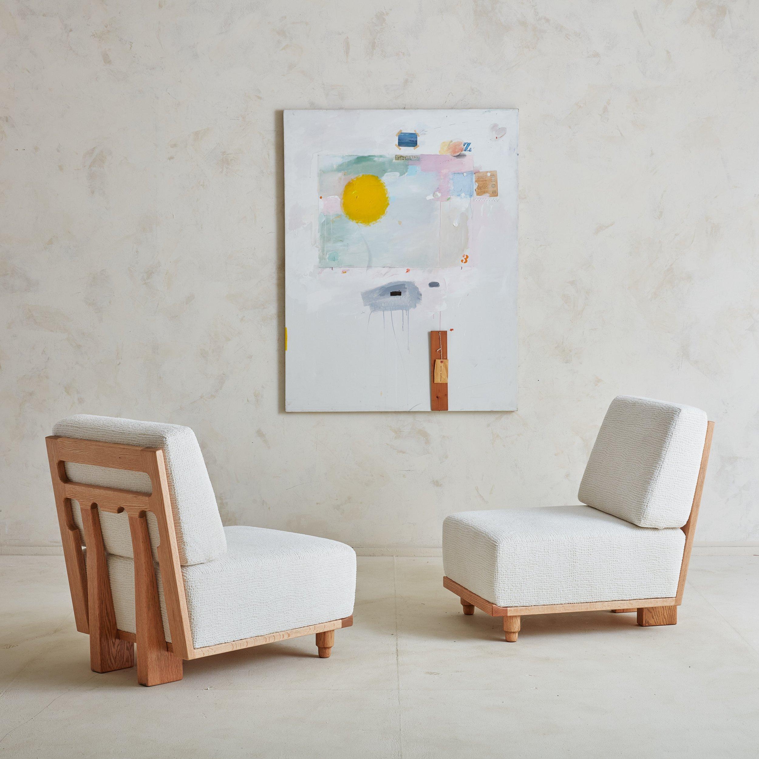 Elmyre-Stuhl von Guillerme et Chambron, Frankreich, 1960er Jahre, 2 Stück verfügbar (Moderne der Mitte des Jahrhunderts)