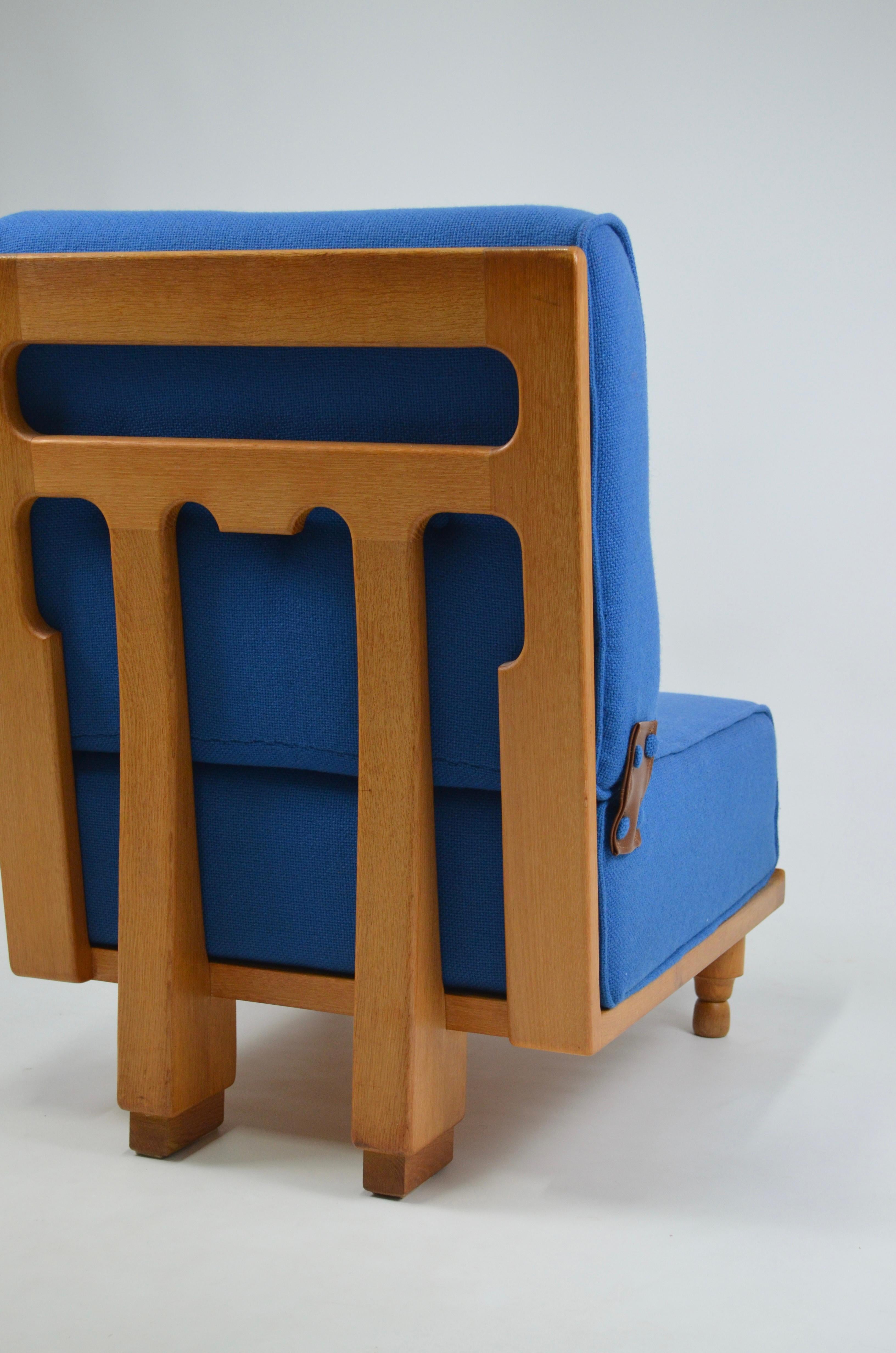Elmyre lounge chair by Guillerme & Chambron for votre Maison, 1960s 8