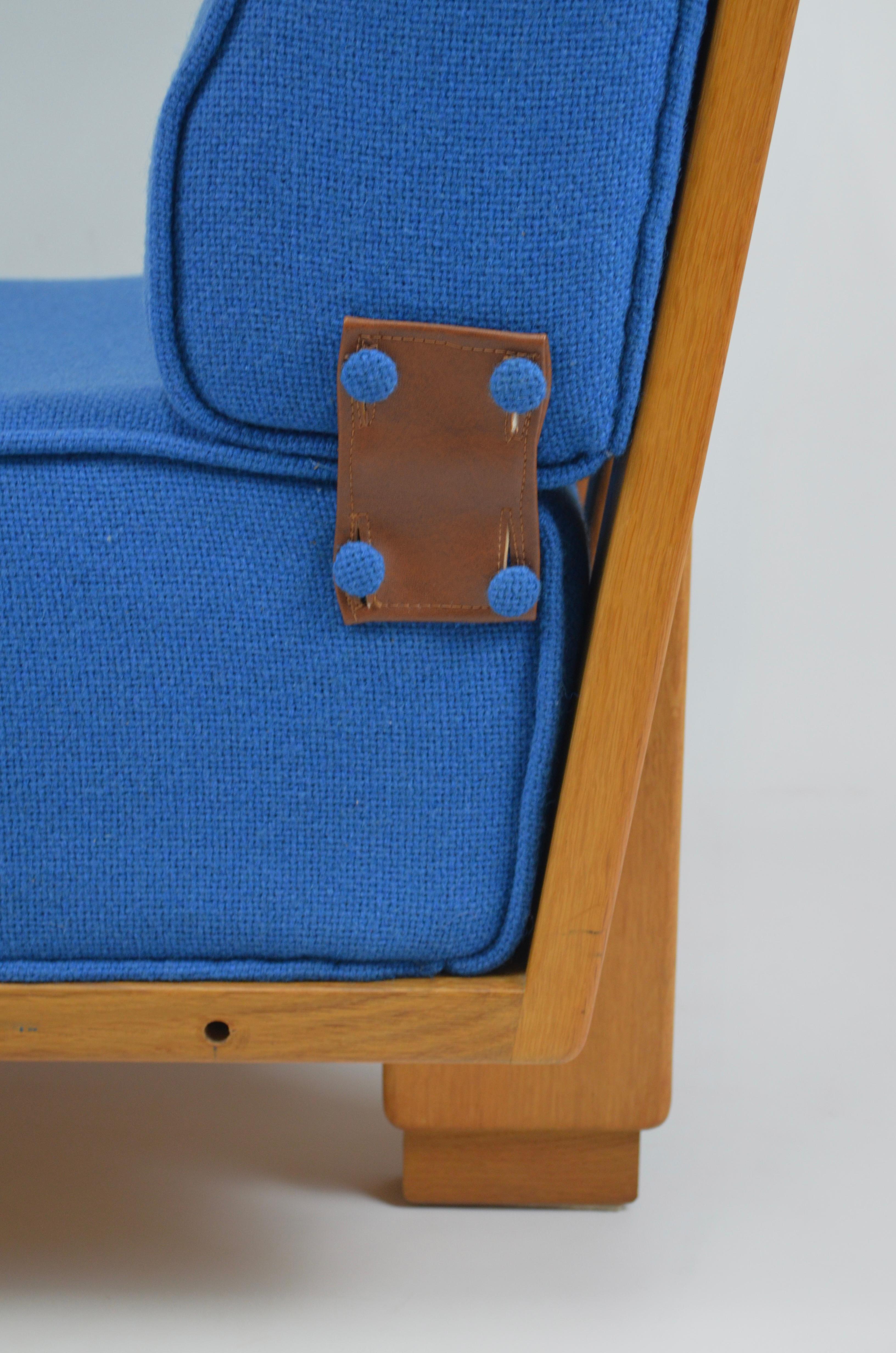 French Elmyre lounge chair by Guillerme & Chambron for votre Maison, 1960s