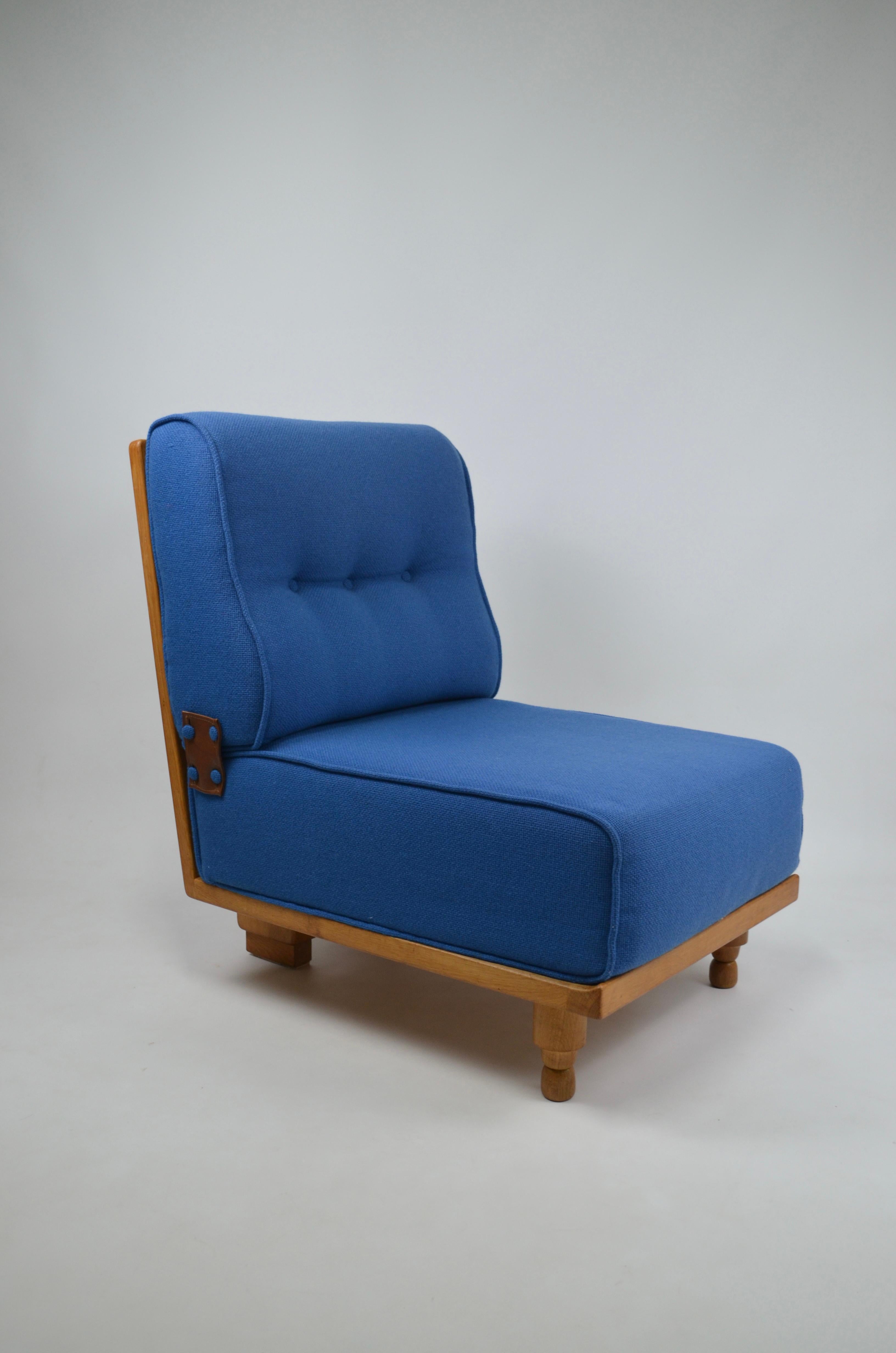 Mid-20th Century Elmyre lounge chair by Guillerme & Chambron for votre Maison, 1960s