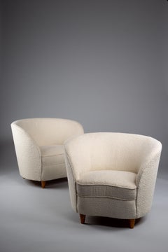 Elna Kiljander, coppia di sedie da salotto moderniste finlandesi degli anni '30