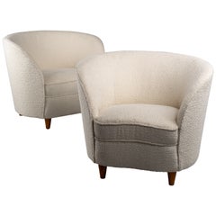 Elna Kiljander, pair of Finnish 1930s modernist lounge chairs