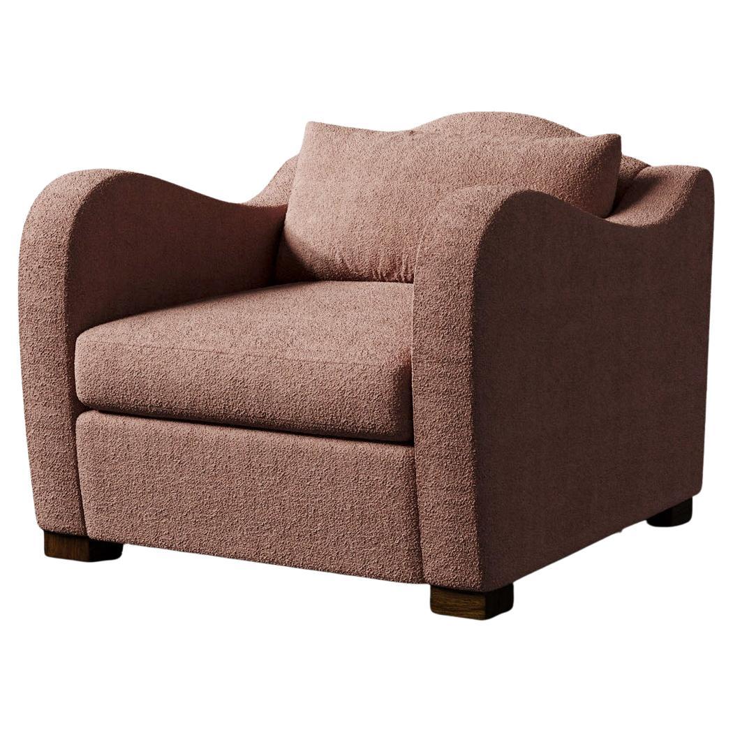 Elodie Chair in Cream Performance Bouclé by Christiane Lemieux