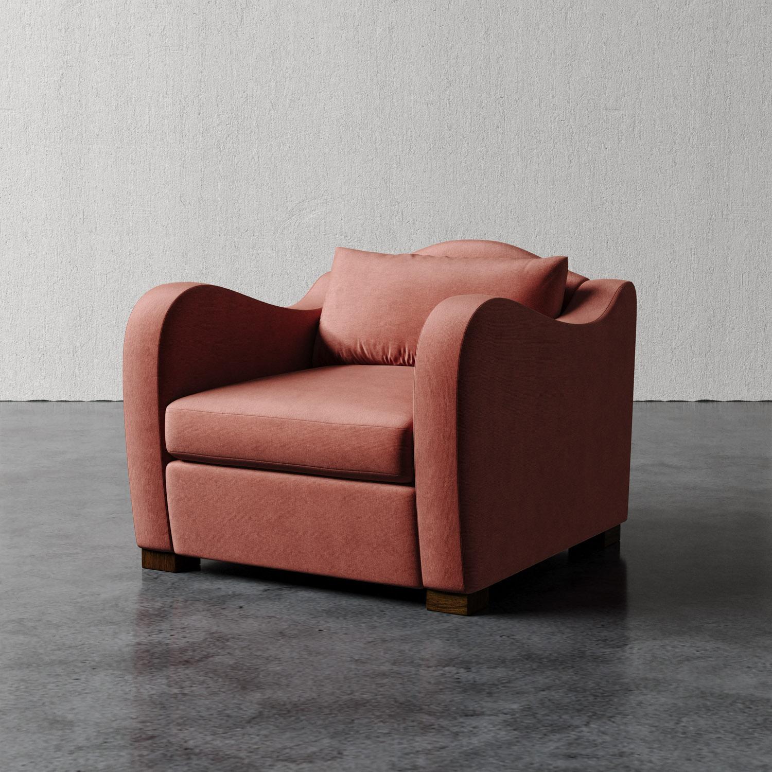 Chaise Elodie en velours Performance par Christiane Lemieux Neuf - En vente à New York, NY