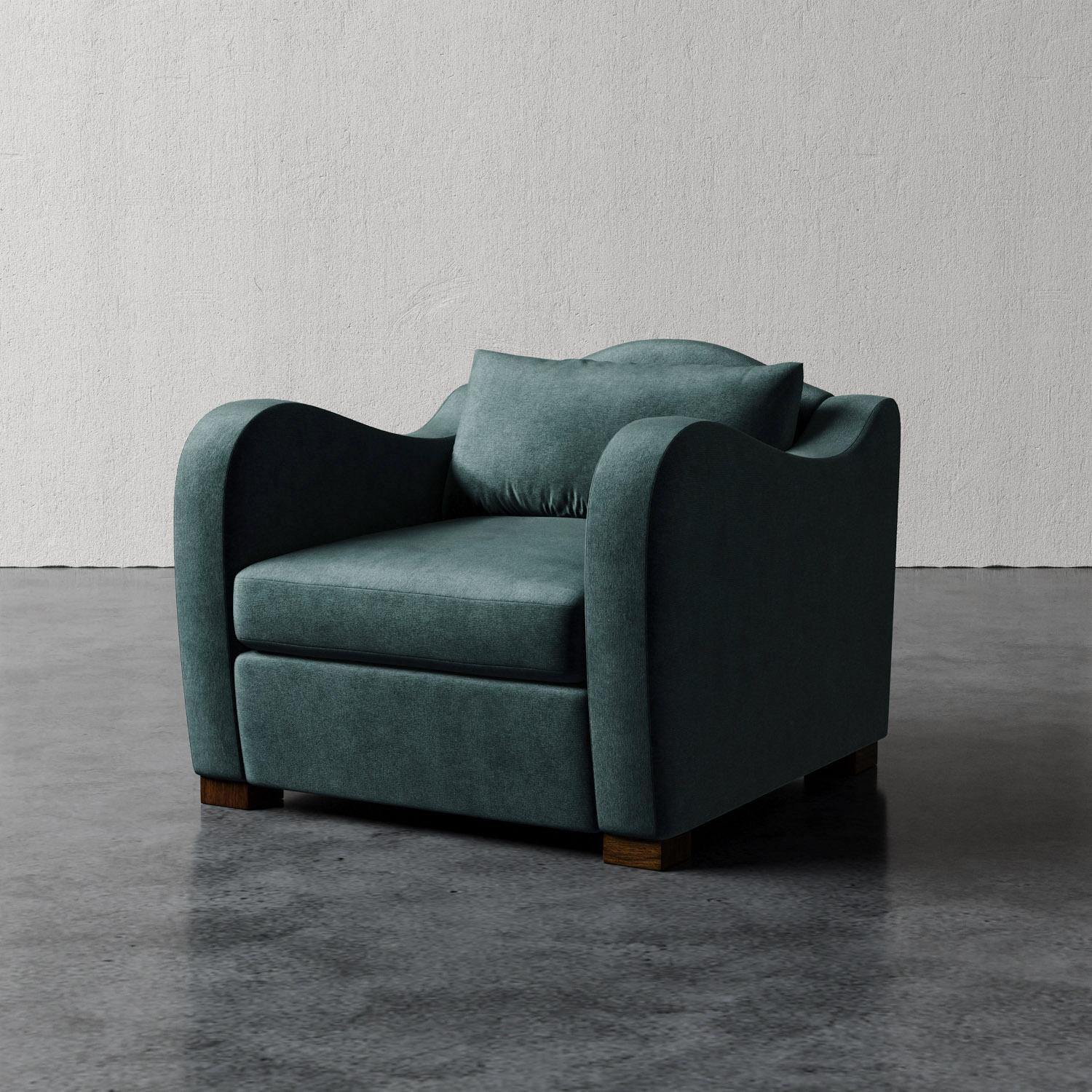 Velours Chaise Elodie en velours Performance par Christiane Lemieux en vente