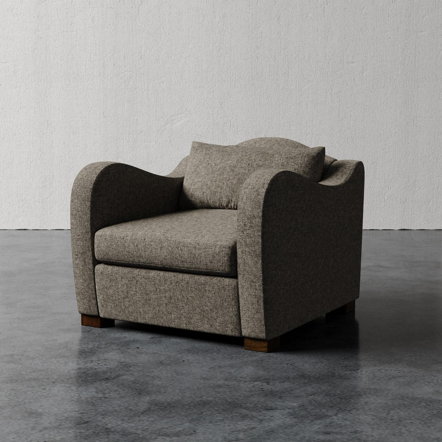 Chaise Elodie en velours pelucheux par Christiane Lemieux Neuf - En vente à New York, NY
