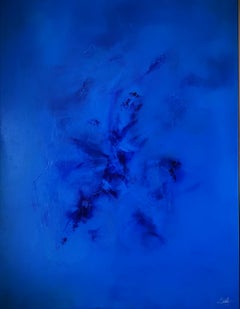 Art contemporain français par Elodie Dollat - Bleu monochrome