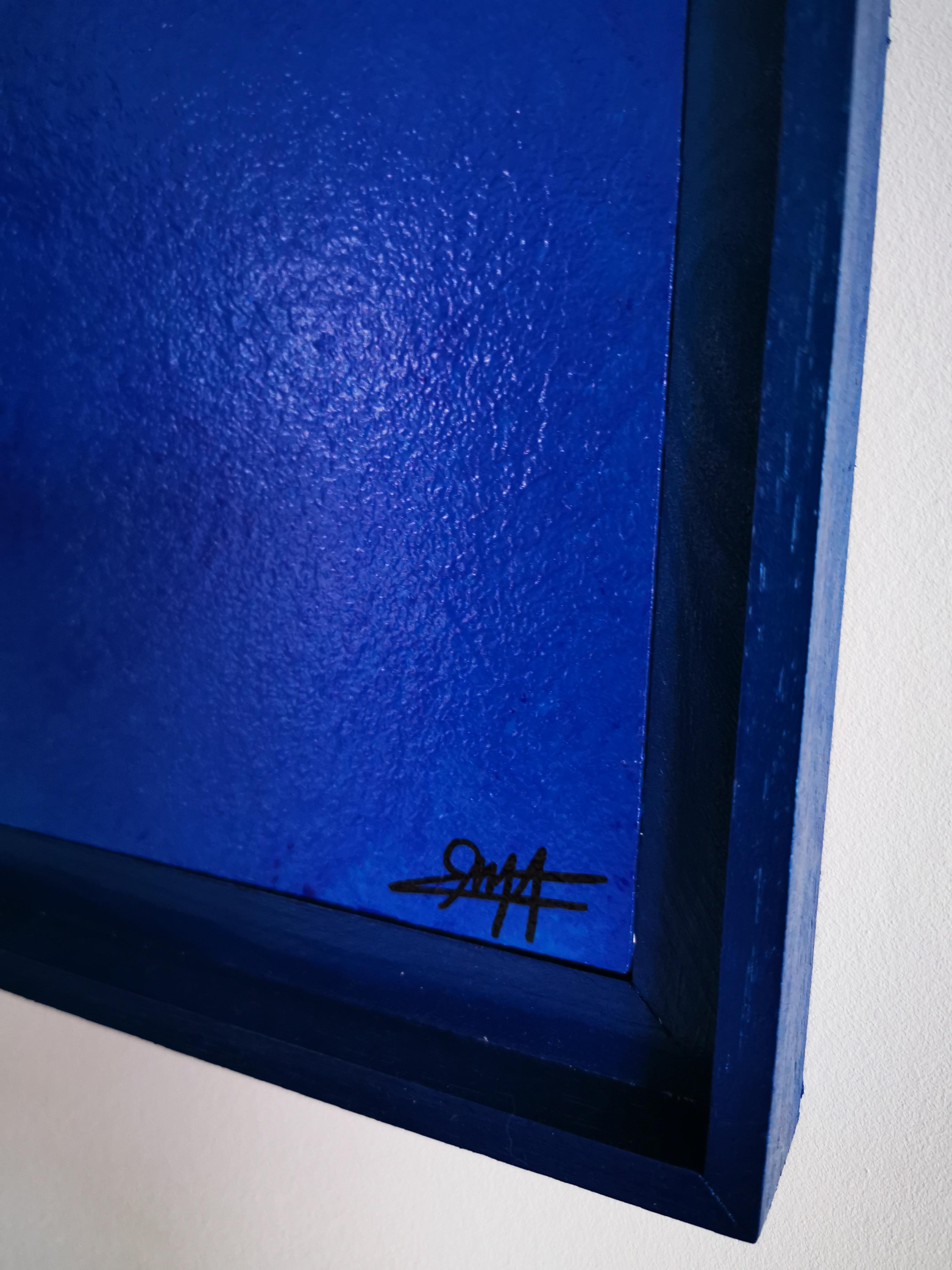 Arte contemporáneo francés de Elodie Dollat - Monochrome Bleu IV en venta 4