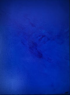 Arte contemporáneo francés de Elodie Dollat - Monochrome Bleu IV