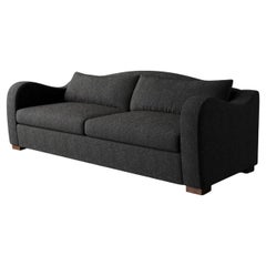 "Elodie" Sofa in Charcoal Performance Bouclé by Christiane Lemieux