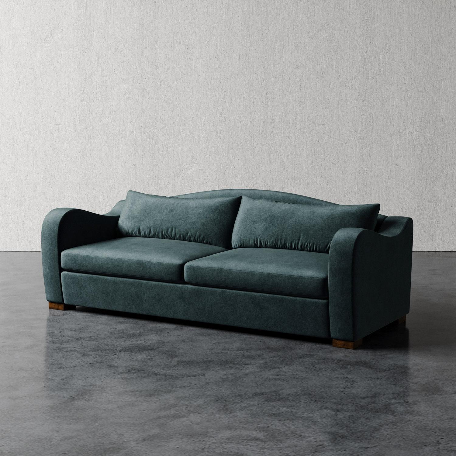 Elodie Sofa aus Performance-Samt von Christiane Lemieux im Angebot 1