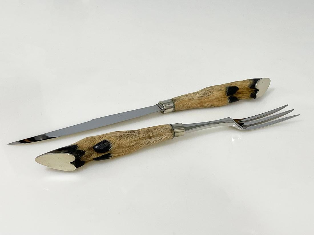 Eloi for Hermès French carving set, 1920s For Sale 4