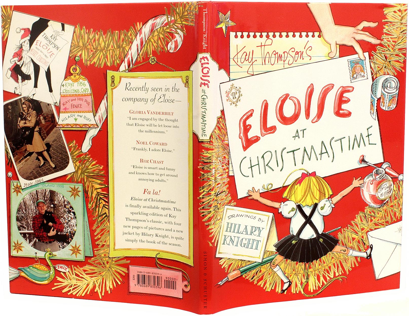 Eloise At Christmastime, Kay Thompson, 1999, Signed by Hilary Knight ! In Excellent Condition For Sale In Hillsborough, NJ