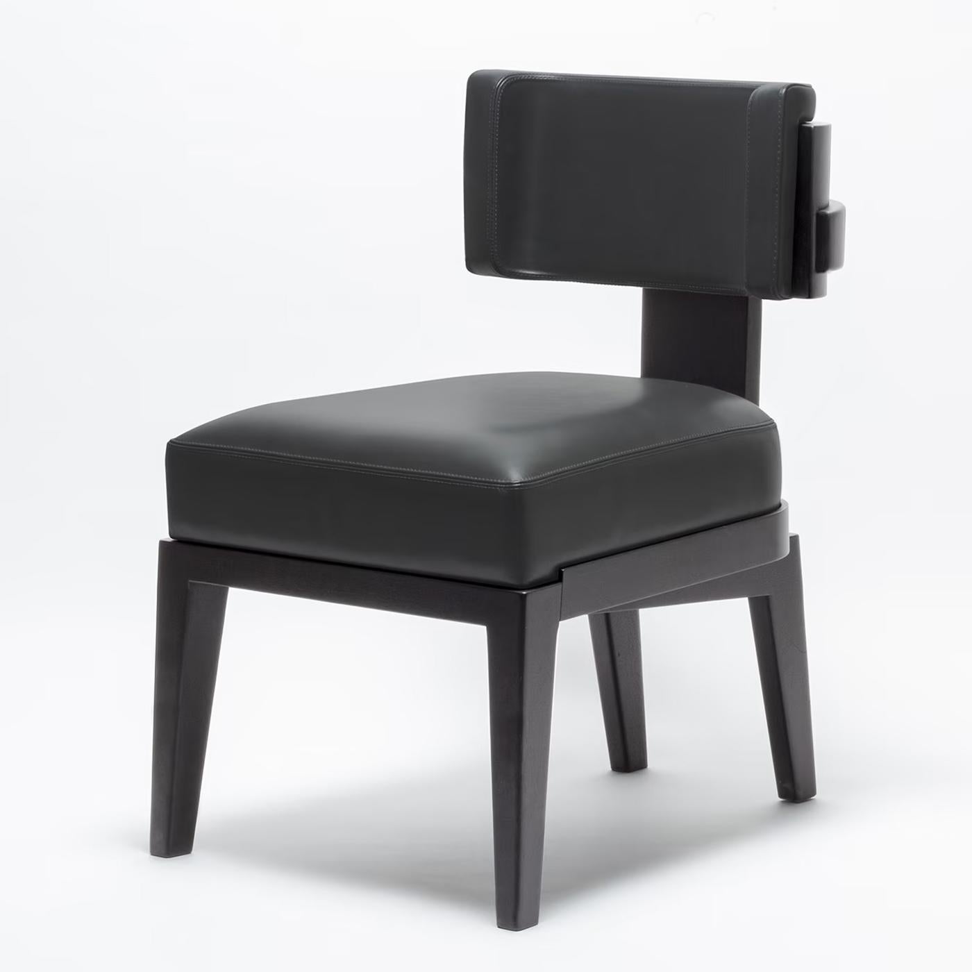 Italian Eloise Black Chair For Sale