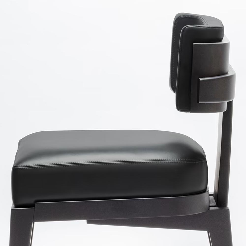 Leather Eloise Black Chair For Sale