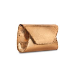 Eloise Clutch Large Copper Antiqued Leather
