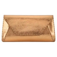 Eloise Clutch Large Copper Antiqued Leather