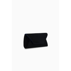 Eloise Clutch Small Black Suede Leather