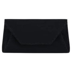 Eloise Clutch Small Black Suede Leather