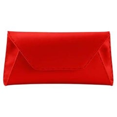 Eloise Clutch Small Cherry Red Satin