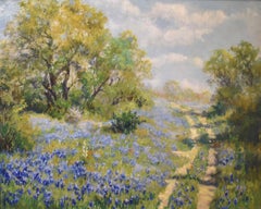 "TEXAS BLUEBONNETS" TX HILL COUNTRY PATH