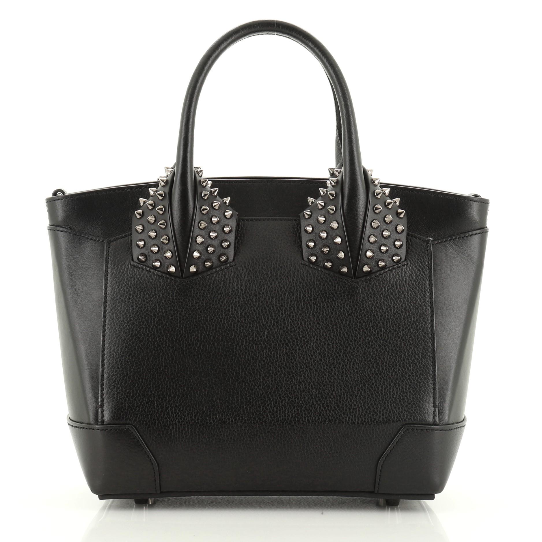 Black Eloise Satchel Spiked Leather Small