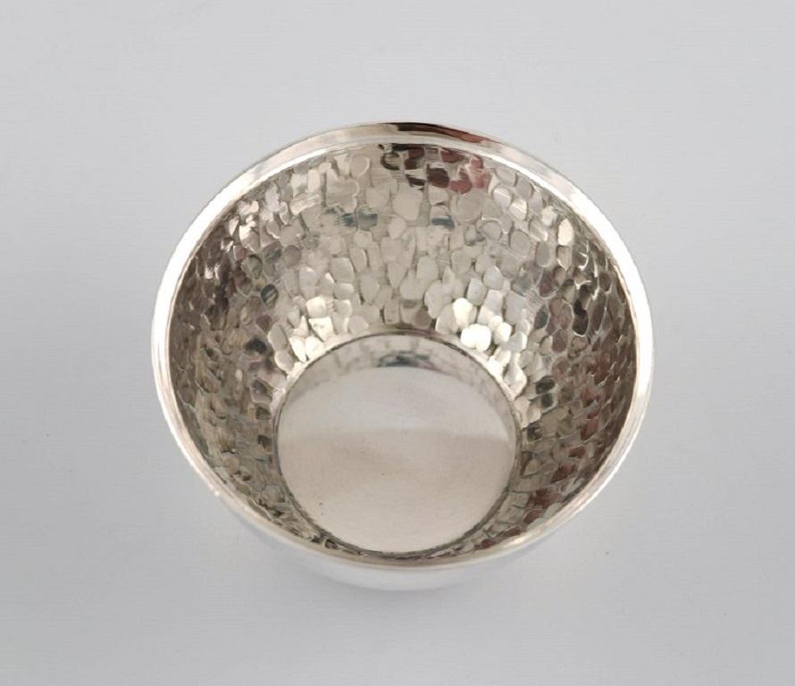 Late 20th Century Elon Arenhill, Well-Known Swedish Silversmith, Twelve Modernist Cups For Sale
