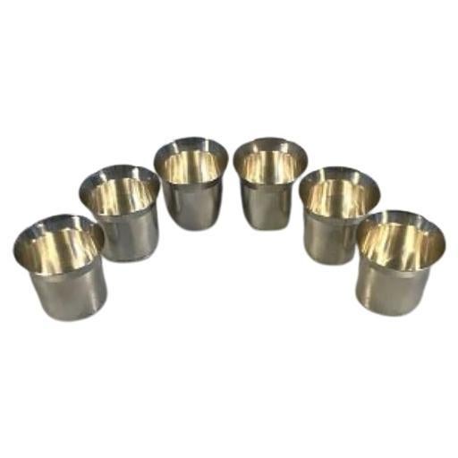 Elon Arenhill Sweden Sterling Silver Set of 6 Cups For Sale