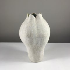 Elongated Blossom Vase Pottery by Yumiko Kuga