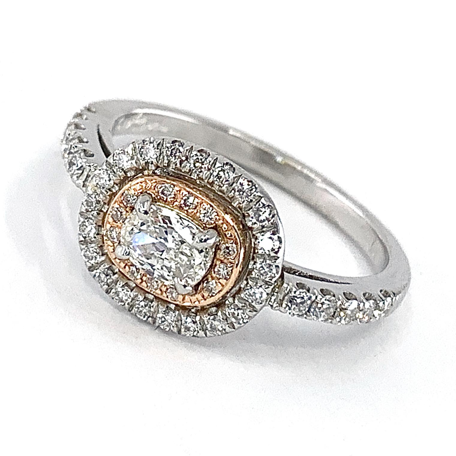 elongated cushion cut with halo