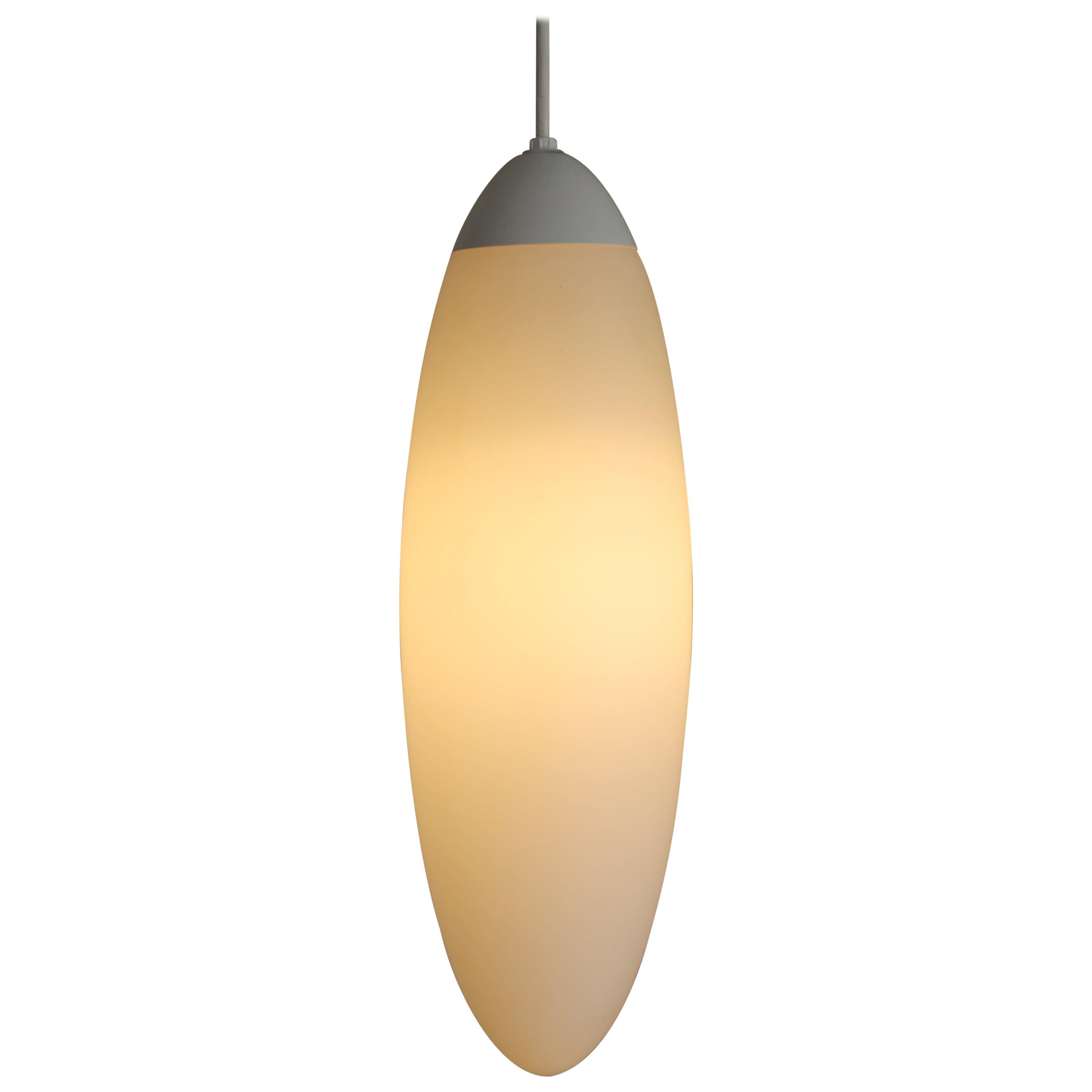 Elongated Mid-Century Modern Hanging Pendant Lamp For Sale